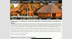 Desktop Screenshot of madagaskar.info
